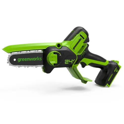 Мини-пила аккумуляторная цепная Greenworks 15 см 24V GD24CSMNX 2008707, бесщёточная, без АКБ и ЗУ